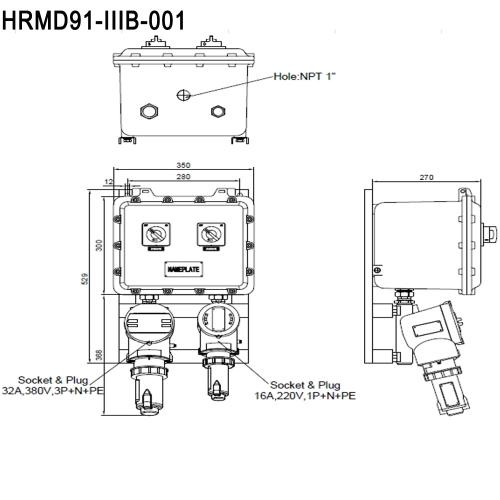 EXPROOF KOMBİNE PRİZ PANELİ (WAROM)
