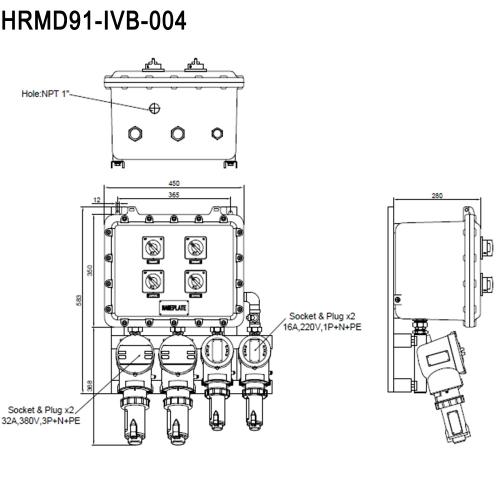 EXPROOF KOMBİNE PRİZ PANELİ (WAROM)